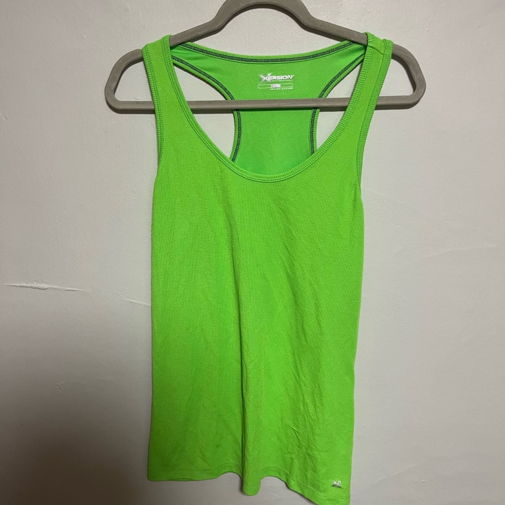 Xersion Bright Green Women's Tank Top